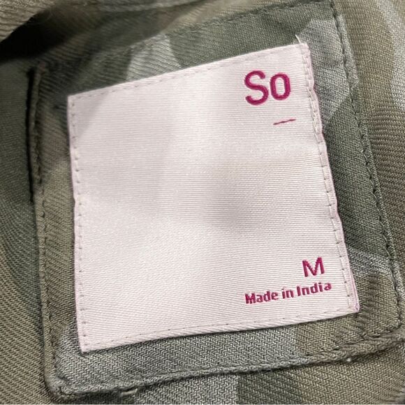 SO Camouflage Long Sleeve Shirt Dress size medium - Picture 8 of 13